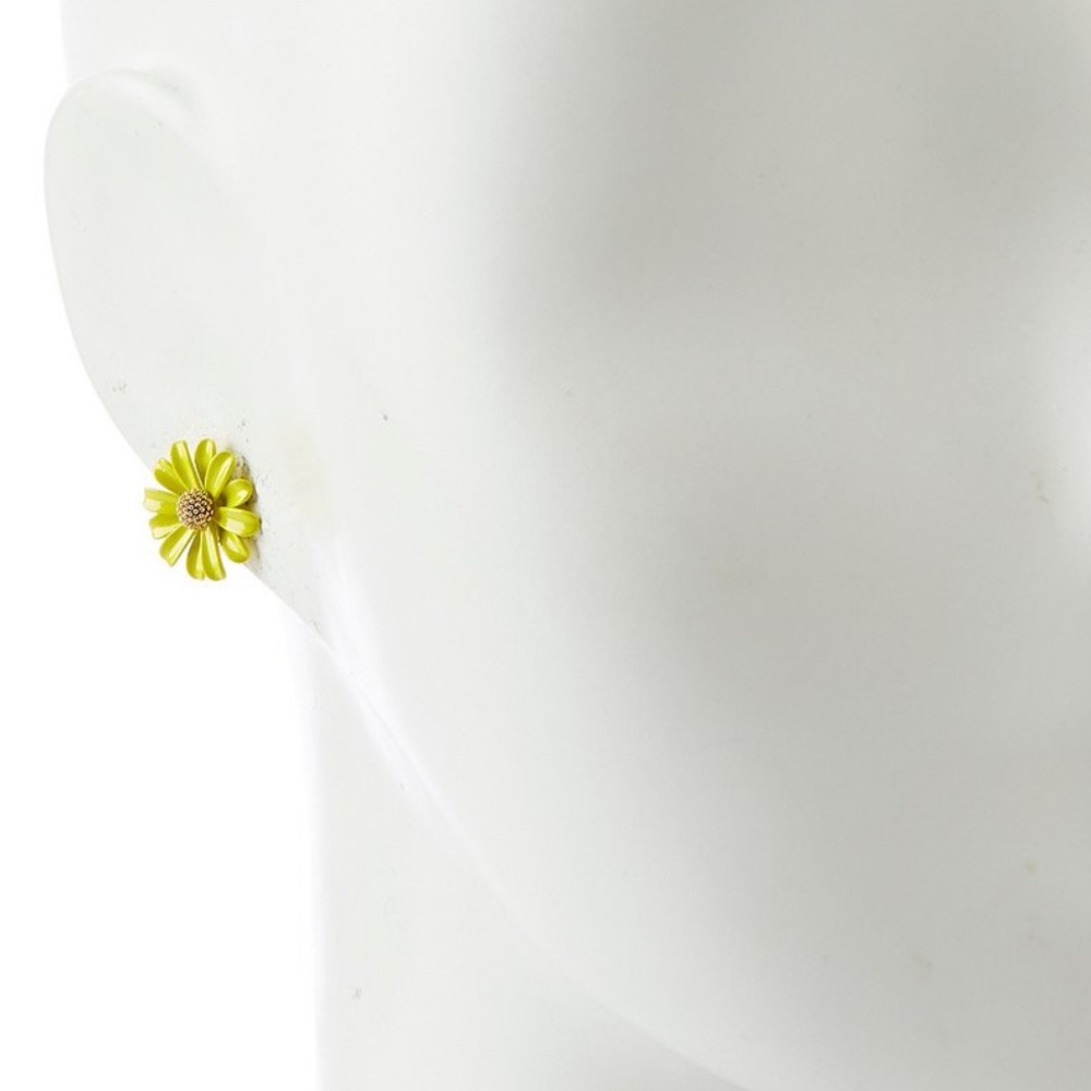 NWT Kate Spade Into The Bloom Earrings in Yellow - Picture 3 of 4